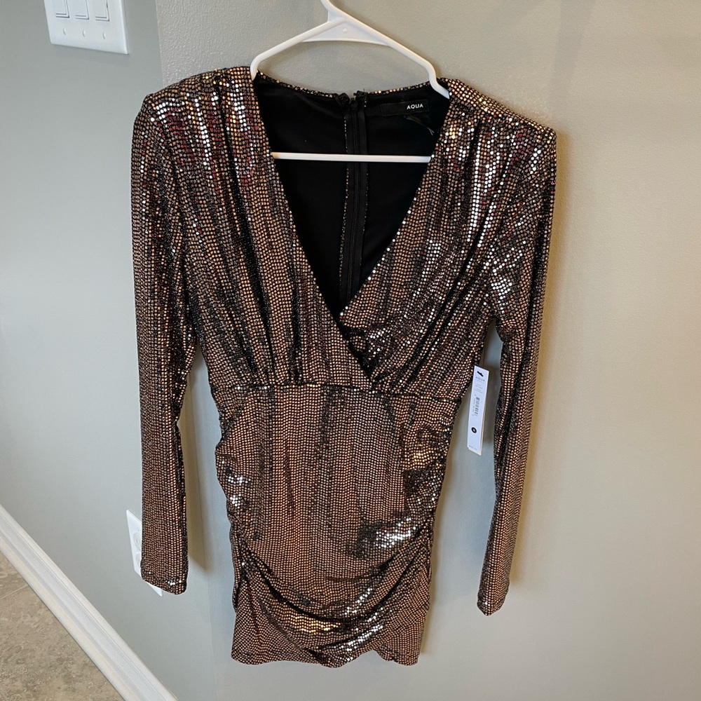 Aqua Shimmer Dress, size small